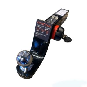 Dráttarkúla 10cm síkkun m.lás og splitti